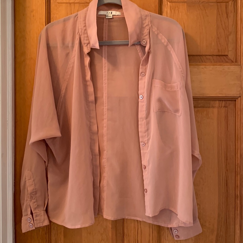 Forever 21 size small lightweight button down shirt